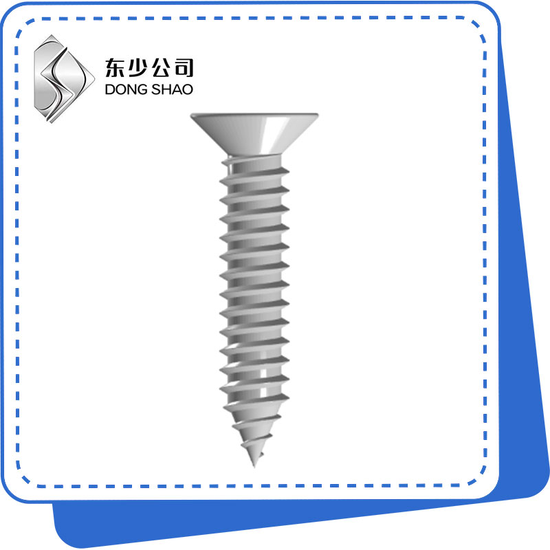 Cross Ankastre tèt Countersunk tèt Self-Tapping Vis